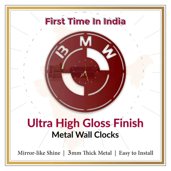 Wine_Red_Luxury_Auto_Emblem_Wall_Clock_Ultra_High_Gloss_Metal_Built_Silent_Non_Ticking_Movement_Car_Lover_Wall_Decor_Living_Room_Office_Garage