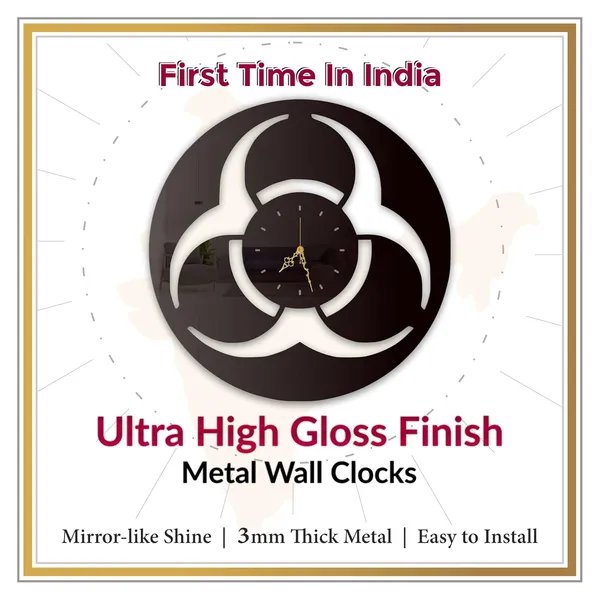 Black_Trinity_Swirl_Emblem_Wall_Clock_Ultra_High_Gloss_Metal_Built_Silent_Non_Ticking_Movement_Modern_Symbolic_Wall_Decor_Living_Room_Bedroom