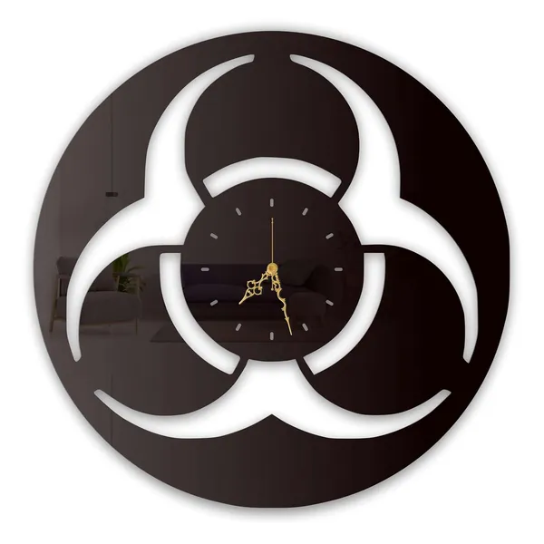 Black_Trinity_Swirl_Emblem_Wall_Clock_Ultra_High_Gloss_Metal_Built_Silent_Non_Ticking_Movement_Modern_Symbolic_Wall_Decor_Living_Room_Bedroom