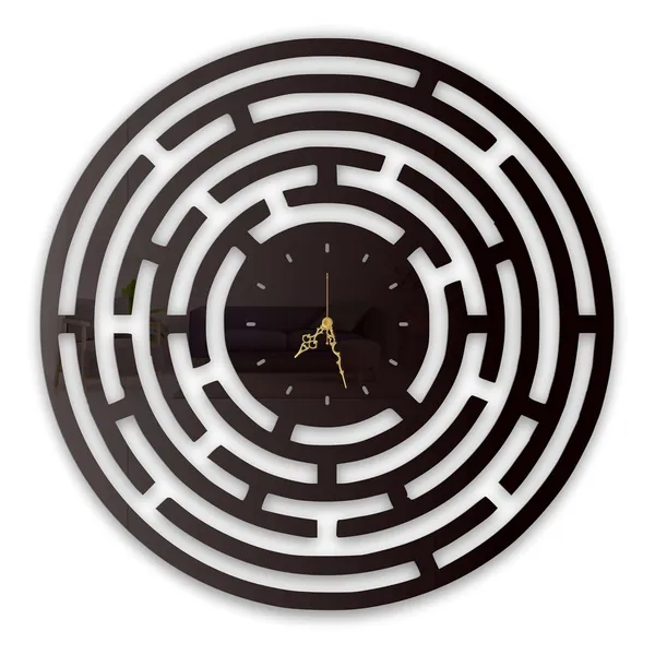 Black_Maze_Pattern_Wall_Clock_Ultra_High_Gloss_Metal_Built_Silent_Non_Ticking_Modern_Wall_Decor_Living_Room_Office_Bedroom_Study_Room