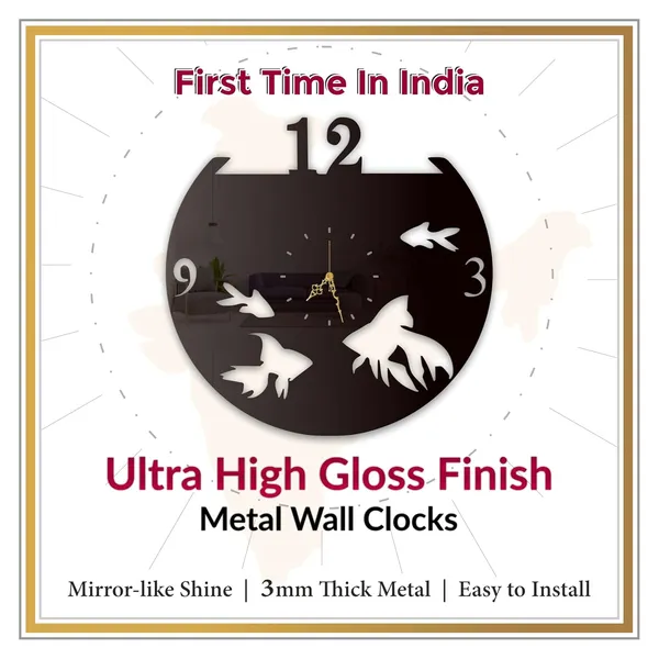 Black_Aquarium_Fish_Wall_Clock_Ultra_High_Gloss_Metal_Built_Silent_Non_Ticking_Metal_Wall_Clock_Ocean_Decor_Living_Room_Bedroom_Kids_Room