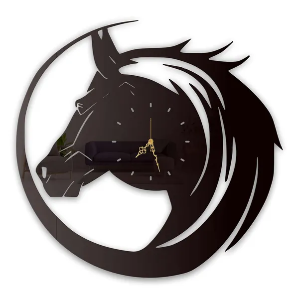 Black_Majestic_Horse_Wall_Clock_Ultra_High_Gloss_Metal_Built_Silent_Non_Ticking_Metal_Wall_Clock_Elegant_Decor_Living_Room_Bedroom_Office