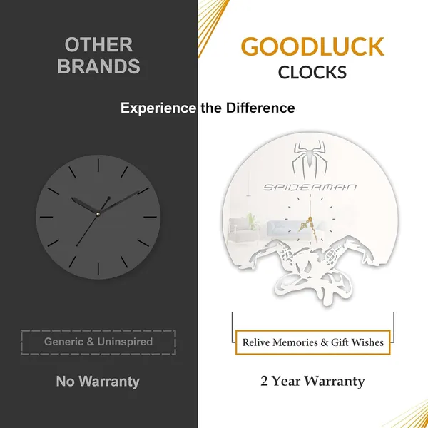 White_Spider_Hero_Wall_Clock_Ultra_High_Gloss_Metal_Built_Silent_Non_Ticking_Movement_Action_Hero_Wall_Decor_Living_Room_Bedroom_Kids_Room