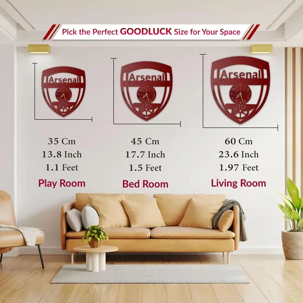 Wine_Red_Cannon_Crest_Wall_Clock_Metal_Built_Ultra_High_Gloss_Silent_Non_Ticking_Movement_Metal_Wall_Clock_Modern_Wall_Decor_For_Living_Room_Game_Room