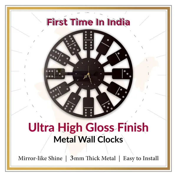 Black_Domino_Art_Wall_Clock_Ultra_High_Gloss_Metal_Built_Silent_Non_Ticking_Modern_Wall_Decor_Living_Room_Game_Room_Cafe_Office