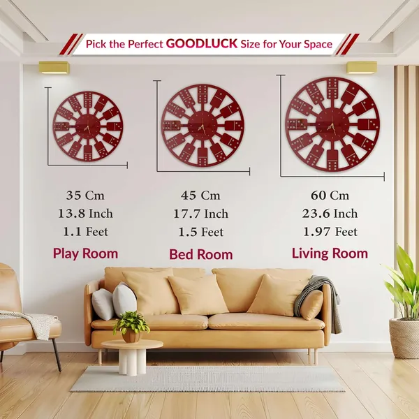 Wine_Red_Domino_Art_Wall_Clock_Ultra_High_Gloss_Metal_Built_Silent_Non_Ticking_Modern_Wall_Decor_Living_Room_Game_Room_Cafe_Office