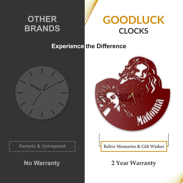 Wine_Red_Pop_Diva_Wall_Clock_Ultra_High_Gloss_Metal_Built_Silent_Non_Ticking_Movement_Modern_Wall_Decor_Living_Room_Studio_Bedroom