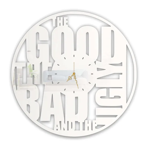 White_Bold_Brave_Real_Wall_Clock_Ultra_High_Gloss_Metal_Built_Silent_Non_Ticking_Metal_Wall_Clock_Modern_Typography_Decor_Living_Room_Office