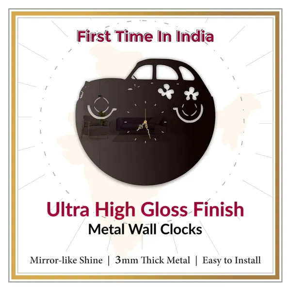 Black_Cute_Retro_Car_Wall_Clock_Ultra_High_Gloss_Metal_Built_Silent_Non_Ticking_Modern_Wall_Decor_Living_Room_Kids_Room_Bedroom_Playroom