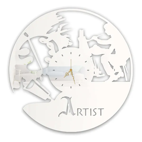 White_Artist_Painter_Wall_Clock_Ultra_High_Gloss_Metal_Built_Silent_Non_Ticking_Creative_Wall_Decor_Living_Room_Studio_Art_Room_Office