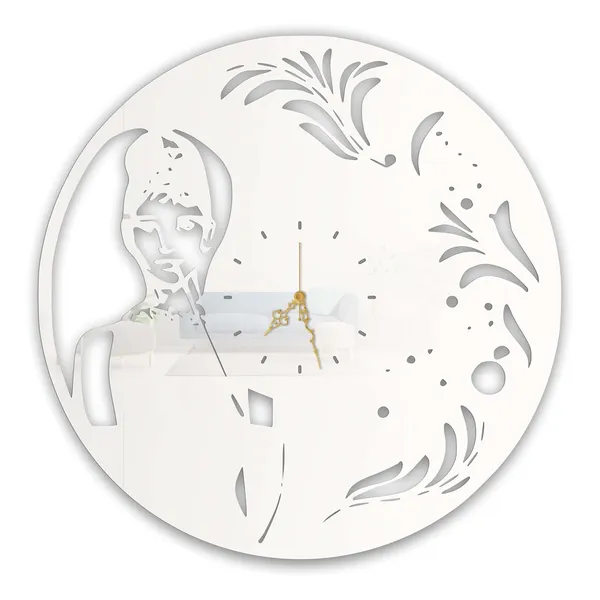 White_Elegant_Diva_Wall_Clock_Ultra_High_Gloss_Metal_Built_Silent_Sweep_Movement_Modern_Wall_Decor_For_Living_Room_Bedroom_Studio_Spaces
