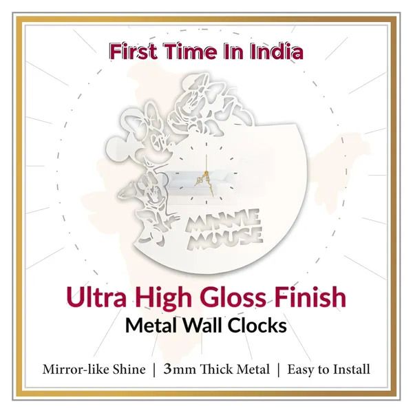 White_Bow_Girl_Wall_Clock_Ultra_High_Gloss_Metal_Built_Silent_Sweep_Movement_Modern_Wall_Decor_For_Living_Room_Kids_Room_Bedroom