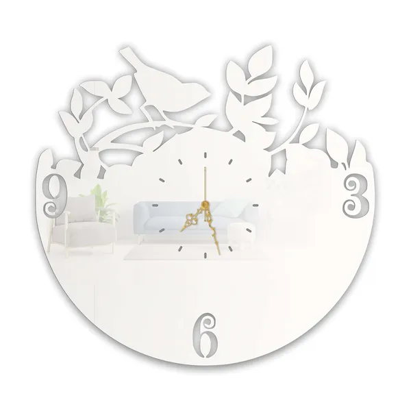 White_Bird_Branch_Wall_Clock_Ultra_High_Gloss_Metal_Built_Silent_Non_Ticking_Metal_Wall_Clock_Nature_Decor_Living_Room_Bedroom_Hallway