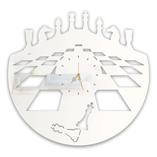 White_Chess_Master_Wall_Clock_Ultra_High_Gloss_Metal_Built_Silent_Non_Ticking_Modern_Wall_Decor_Living_Room_Study_Room_Office_Game_Room