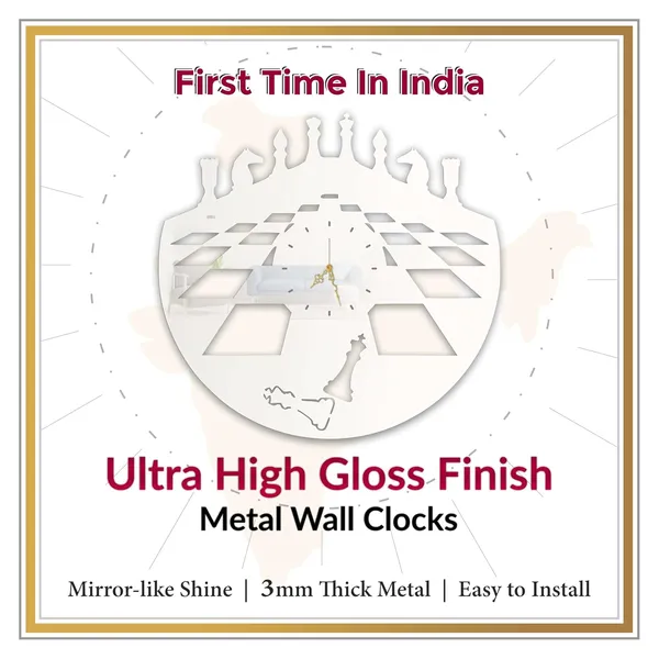 White_Chess_Master_Wall_Clock_Ultra_High_Gloss_Metal_Built_Silent_Non_Ticking_Modern_Wall_Decor_Living_Room_Study_Room_Office_Game_Room