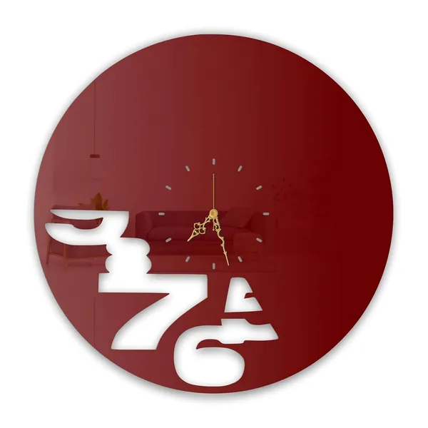 Wine_Red_Floating_Numbers_Art_Wall_Clock_Ultra_High_Gloss_Metal_Built_Silent_Non_Ticking_Movement_Modern_Minimal_Wall_Decor_Living_Room_Bedroom