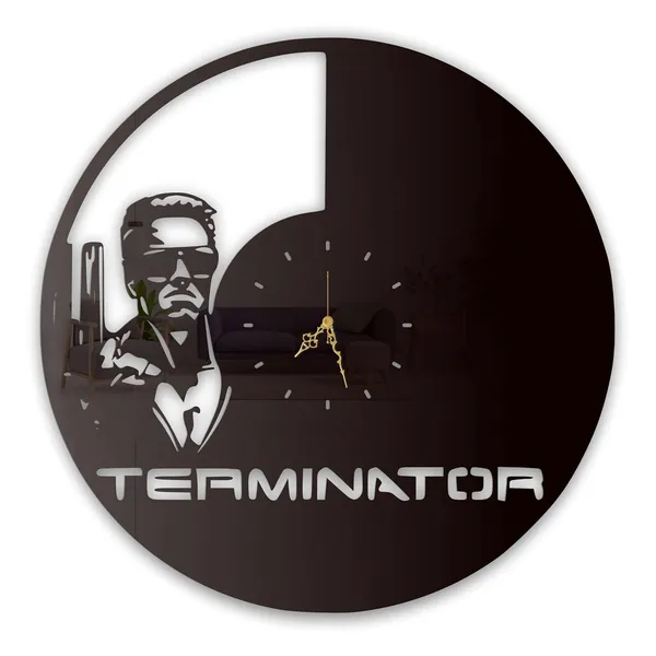 Black_Cyborg_Warrior_Wall_Clock_Ultra_High_Gloss_Metal_Built_Silent_Non_Ticking_Modern_Wall_Decor_Living_Room_Gaming_Room_Office_Studio