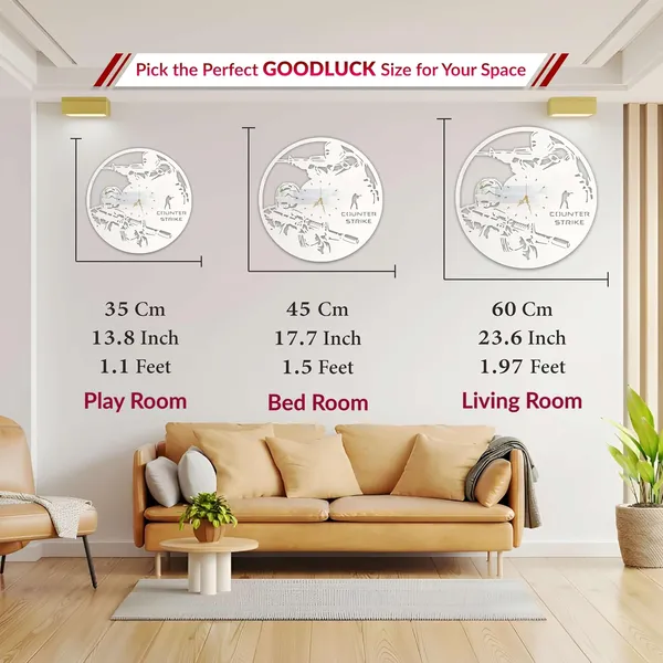 White_Elite_Strike_Ops_Wall_Clock_Ultra_High_Gloss_Metal_Built_Silent_Non_Ticking_Movement_Tactical_Combat_Wall_Decor_Living_Room_Bedroom