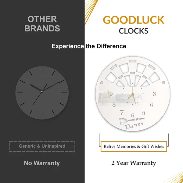White_Dartboard_Gamer_Wall_Clock_Ultra_High_Gloss_Metal_Built_Silent_Non_Ticking_Movement_Game_Room_Wall_Decor_Living_Room_Bedroom_Sports_Zone