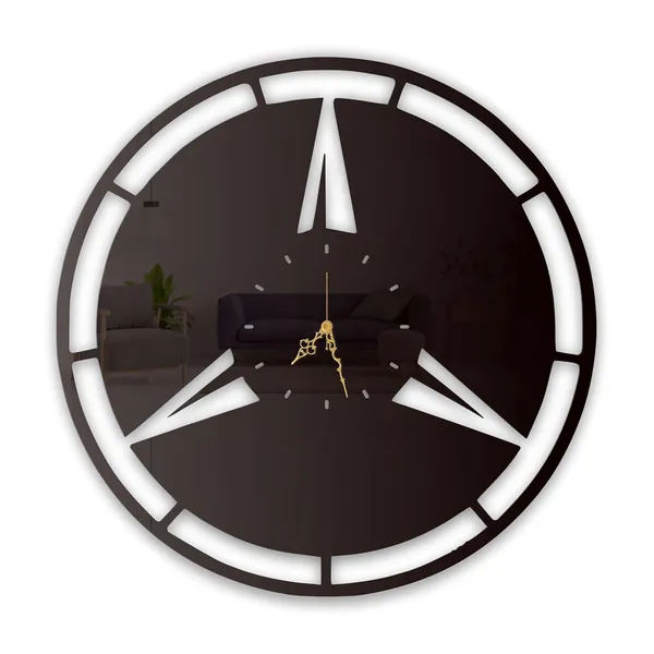 Black_Modern_Tri_Marker_Wall_Clock_Metal_Built_Ultra_High_Gloss_Metal_Wall_Clock_Silent_Non_Ticking_Minimalist_Geometric_Wall_Decor_For_Living_Room