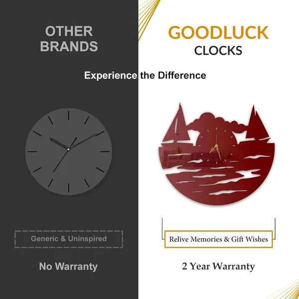 Wine_Red_Sunset_Sailboats_Wall_Clock_Ultra_High_Gloss_Metal_Built_Silent_Non_Ticking_Metal_Wall_Clock_Nautical_Decor_Living_Room_Beach_Theme