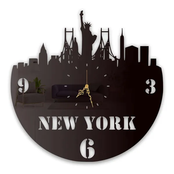 Black_New_York_Skyline_Wall_Clock_Ultra_High_Gloss_Metal_Built_Silent_Non_Ticking_Metal_Wall_Clock_City_Decor_Living_Room_Office_Travel_Theme