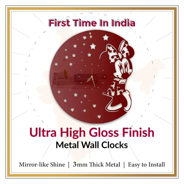 Wine_Red_Cute_Bow_Girl_Wall_Clock_Ultra_High_Gloss_Metal_Built_Silent_Non_Ticking_Kids_Room_Wall_Decor_Living_Room_Bedroom_Playroom