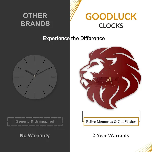 Wine_Red_Lion_King_Wall_Clock_Ultra_High_Gloss_Metal_Built_Silent_Non_Ticking_Metal_Wall_Clock_Majestic_Decor_Living_Room_Office_Bedroom