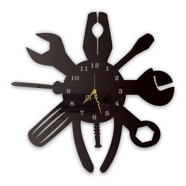 Black_Tool_Master_Wall_Clock_Metal_Built_Ultra_High_Gloss_Silent_Non_Ticking_Movement_Metal_Wall_Clock_Garage_Decor_Workshop_Mechanic_Room