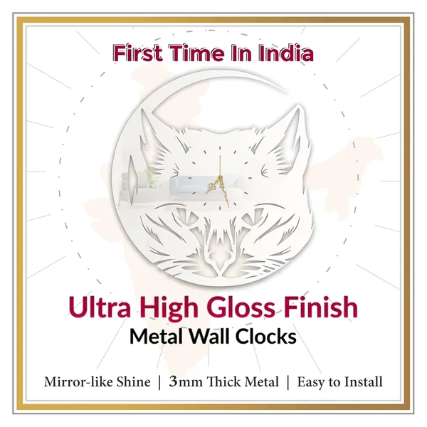 White_Cat_Face_Wall_Clock_Ultra_High_Gloss_Metal_Built_Silent_Non_Ticking_Metal_Wall_Clock_Pet_Lover_Decor_Living_Room_Bedroom_Cozy_Corners