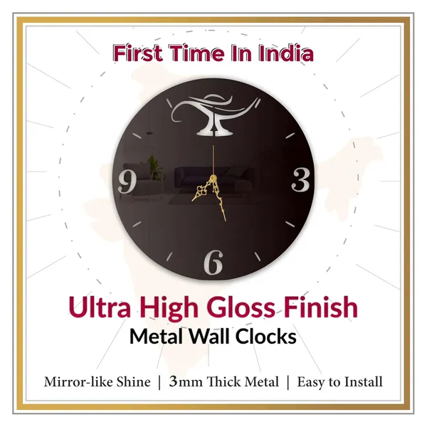 Black_Ornamental_Lamp_Wall_Clock_Ultra_High_Gloss_Metal_Built_Silent_Non_Ticking_Movement_Modern_Wall_Decor_Living_Room_Bedroom_Hallway