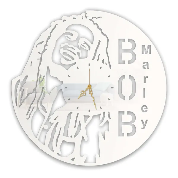 White_Reggae_Legend_Wall_Clock_Metal_Built_Ultra_High_Gloss_Silent_Non_Ticking_Movement_Modern_Wall_Decor_Living_Room_Bedroom_Studio