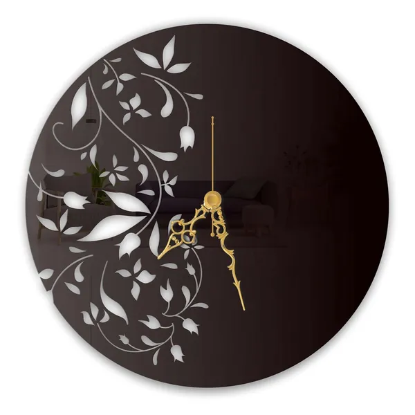 Black_Floral_Bloom_Art_Clock_Elegant_Botanical_Design_Modern_Wall_Decor_For_Living_Room_Bedroom_Office_Silent_Analog_Metal_Clock