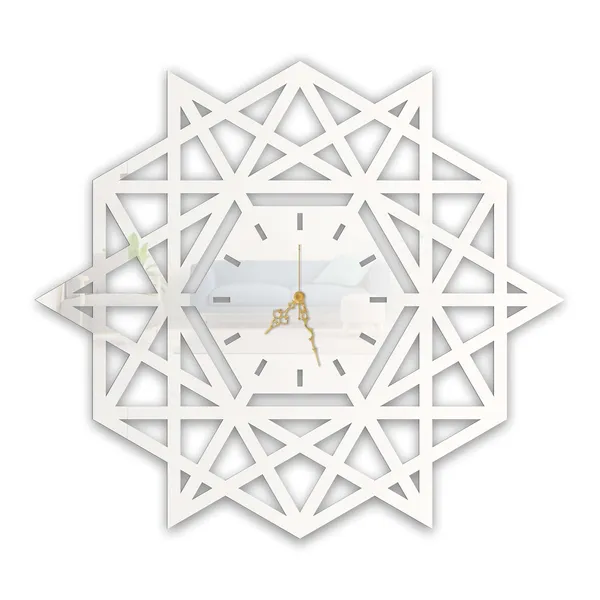 White_Geometric_Star_Wall_Clock_Modern_Metal_Wall_Decor_For_Living_Room_Silent_Sweep_Designer_Clock_Stylish_Home_Office_Decoration