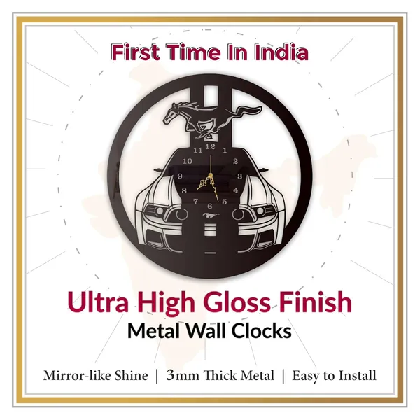 Black_Racing_Stallion_Car_Clock_Muscle_Car_Theme_Metal_Wall_Decor_Gift_For_Car_Lovers_Living_Room_Garage_Silent_Wall_Clock