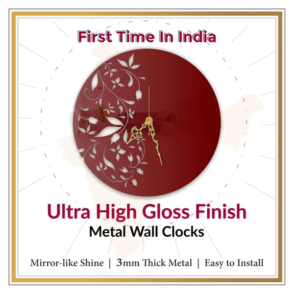 Wine_Red_Floral_Bloom_Art_Clock_Elegant_Botanical_Design_Modern_Wall_Decor_For_Living_Room_Bedroom_Office_Silent_Analog_Metal_Clock