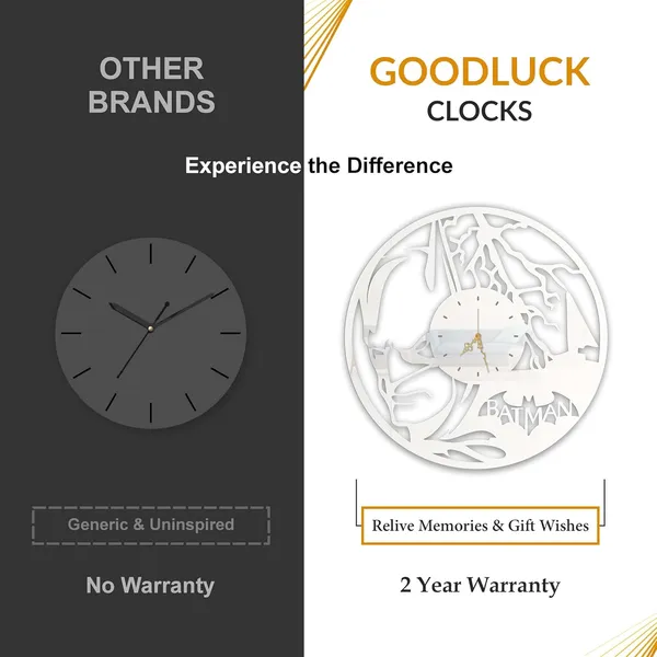 White_Dark_Vigilante_Wall_Clock_Metal_Built_Ultra_High_Gloss_Silent_Non_Ticking_Movement_Hero_Wall_Decor_Living_Room_Bedroom_Fan_Cave