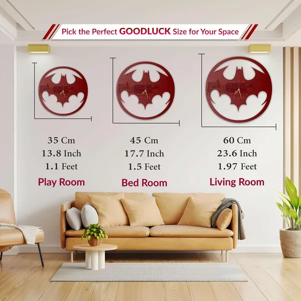 Wine_Red_Dark_Vigilante_Emblem_Wall_Clock_Metal_Built_Ultra_High_Gloss_Silent_Non_Ticking_Movement_Hero_Wall_Decor_Living_Room_Bedroom_Fan_Cave