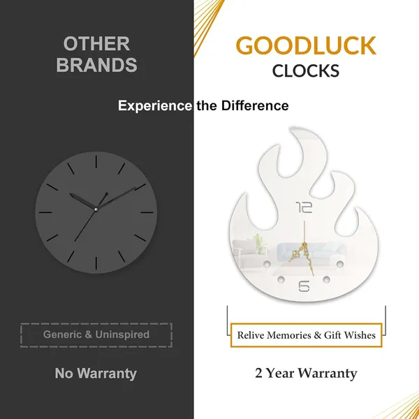 White_Flame_Fusion_Wall_Clock_Metal_Built_Ultra_High_Gloss_Silent_Non_Ticking_Movement_Modern_Wall_Decor_Living_Room_Bedroom_Office