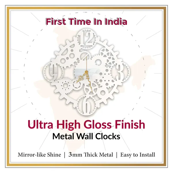 White_Steampunk_Gear_Wall_Clock_Metal_Built_Ultra_High_Gloss_Silent_Non_Ticking_Movement_Industrial_Wall_Decor_Living_Room_Office_Bedroom