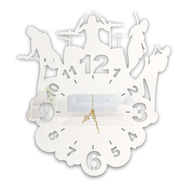 White_Rock_Band_Wall_Clock_Metal_Built_Ultra_High_Gloss_Silent_Non_Ticking_Movement_Music_Wall_Decor_Living_Room_Bedroom_Studio