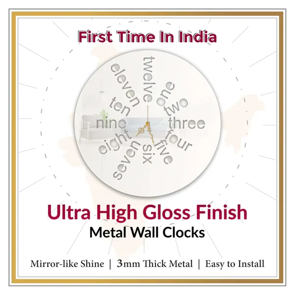 White_Text_Dial_Wall_Clock_Metal_Built_Ultra_High_Gloss_Silent_Non_Ticking_Movement_Modern_Wall_Decor_Living_Room_Bedroom_Office