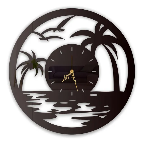Black_Tropical_Sunset_Wall_Clock_Metal_Built_Ultra_High_Gloss_Silent_Non_Ticking_Movement_Beach_Wall_Decor_Living_Room_Bedroom_Office