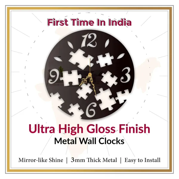 Black_Puzzle_Art_Wall_Clock_Metal_Built_Ultra_High_Gloss_Silent_Non_Ticking_Movement_Unique_Wall_Decor_Living_Room_Bedroom_Office
