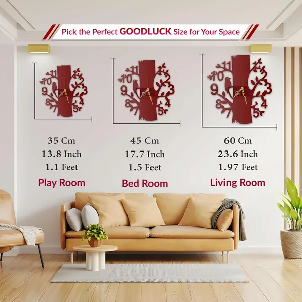 Wine_Red_Bird_On_Tree_Wall_Clock_Metal_Built_Ultra_High_Gloss_Silent_Non_Ticking_Movement_Nature_Wall_Decor_Living_Room_Bedroom_Office