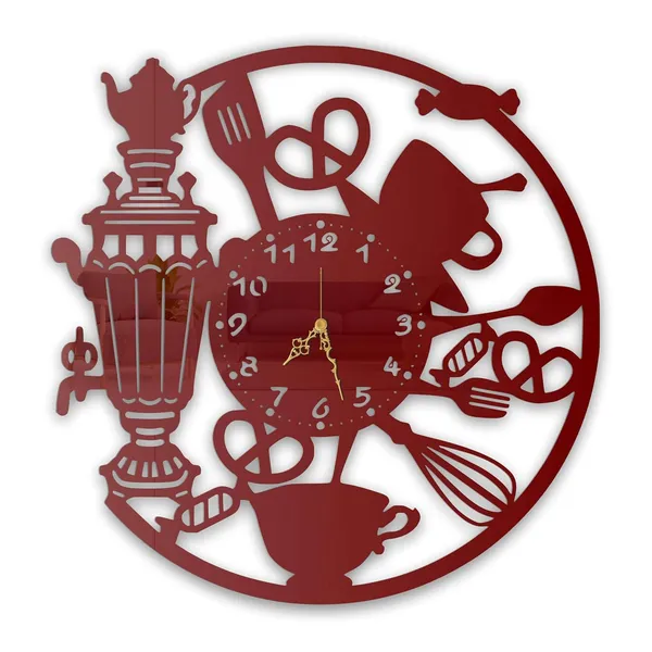 Wine_Red_Kitchen_Chef_Wall_Clock_Metal_Ultra_Gloss_Silent_Non_Ticking_Perfect_Wall_Decor_For_Cooking_Lovers_Living_Room