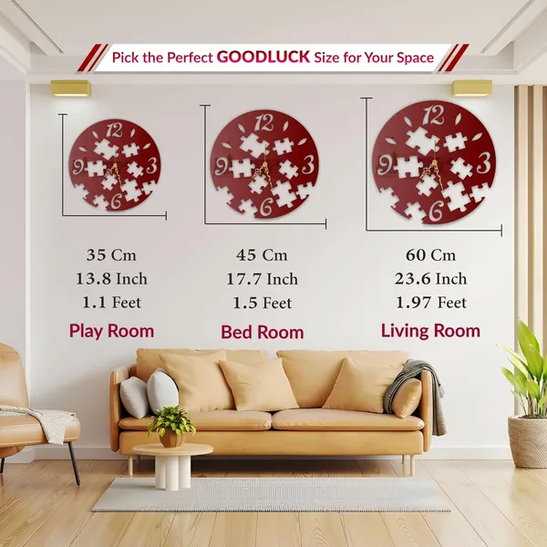 Wine_Red_Puzzle_Art_Wall_Clock_Metal_Built_Ultra_High_Gloss_Silent_Non_Ticking_Movement_Unique_Wall_Decor_Living_Room_Bedroom_Office