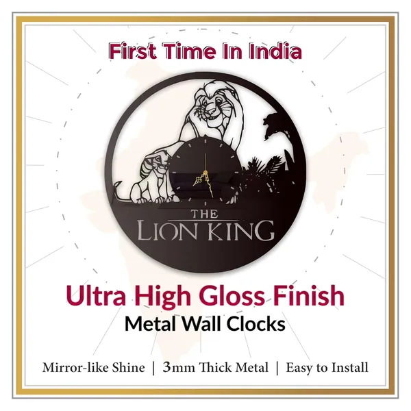 Black_Jungle_Royalty_Wall_Clock_Metal_Built_Ultra_High_Gloss_Silent_Non_Ticking_Animal_Kingdom_Wall_Decor_Living_Room_Bedroom_Kids_Room