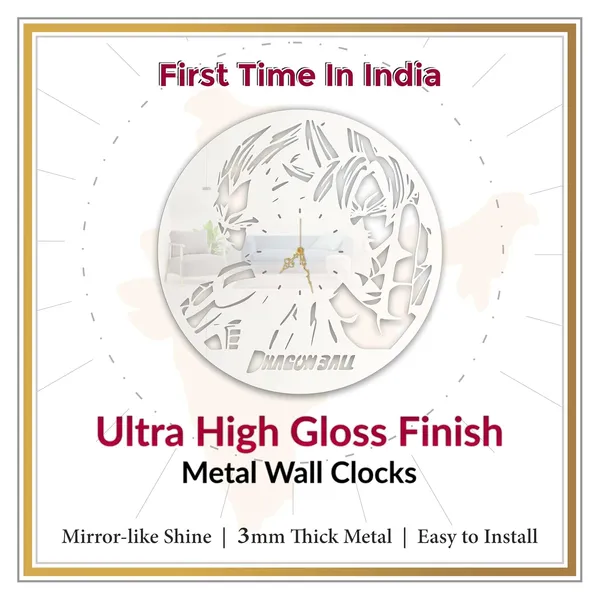 White_Cosmic_Warriors_Wall_Clock_Metal_Built_Ultra_High_Gloss_Silent_Non_Ticking_Anime_Inspired_Wall_Decor_Living_Room_Bedroom_Fan_Cave