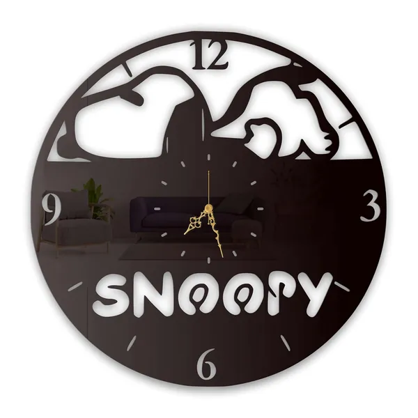 Black_Sleepy_Pup_Wall_Clock_Metal_Built_Ultra_High_Gloss_Silent_Non_Ticking_Movement_Cute_Wall_Decor_Living_Room_Bedroom_Kids_Room